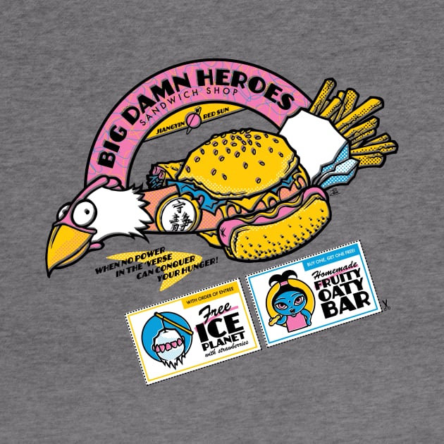 Big Damn Heroes Sandwich Shop by ShokXoneStudios